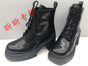 tigrisso蹀愫女鞋2023冬季粗高跟马丁靴厚底圆头短靴子TA43713-52