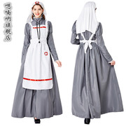 中世纪医护制服cosplay护士装角色扮演欧洲女护士服装万圣节服装