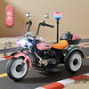 警车贝多奇儿童电动机车可坐小孩男女宝宝电动车充电摩托车