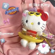 夏日可爱游泳圈hellokitty挂件书包挂饰创意玩偶可爱毛绒玩偶