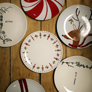  圣诞系列餐具 陶瓷水果盘西餐盘点心盘蛋糕盘上菜盘