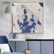 彭博x仟象映画现代客厅，三联画装饰画，简约时尚酒店挂画样板间壁画