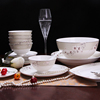 红玫瑰骨瓷餐具套装，高级感唐山吟香礼盒高端碗家用2023