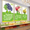 水果店超市挂画墙面布置创意，水果装饰画贴纸，广告玻璃门贴画海报纸