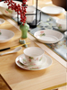 红玫瑰骨质瓷餐具套装可自选中式田园风家用碗盘单品搭配