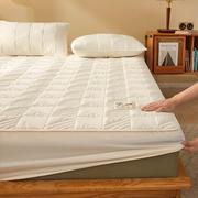 a类母婴级本色原棉加厚夹棉席梦思床垫保护垫，全包围床笠加高床罩