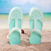 2024年洞洞鞋女大码夏季凉拖鞋孕妇外穿防滑包头护士沙滩鞋潮