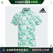 韩国直邮Adidas GOLF 女士 PLAY绿色 扣子羽绒服 短袖T恤 绿色