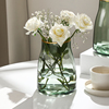 高级感轻奢花瓶摆件，客厅适合餐桌摆放插花干花，精致高端玻璃瓶高档