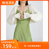 BELIN 百搭时髦肩连袖薄款针织开衫女长袖罩衫小外套防晒披肩坎肩