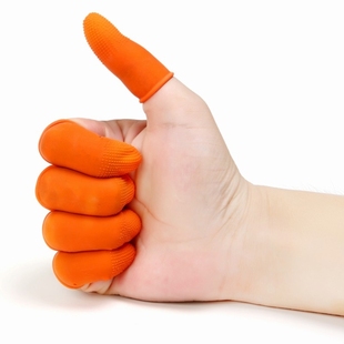 加厚防滑护指耐磨乳胶纸手指套
