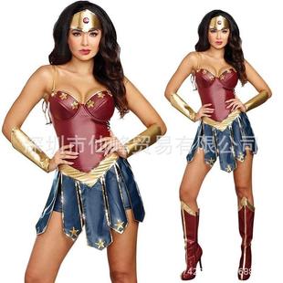 神奇女侠wonderwoman正义联盟cos神力女超人服装DC戴安娜游戏制服