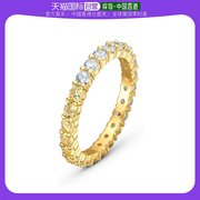 香港直邮swarovski施华洛世奇女士戒指首饰金色，水晶装饰简约优雅
