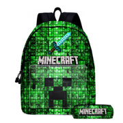 我的世界minecraft中小学生，书包游戏周边双背包