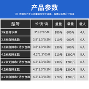 加厚玻璃钢船渔船快艇保洁船游艇养殖小船，冲锋舟船外机推进器