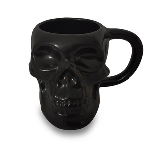 陶瓷骷髅头杯万圣节鬼节骨头杯骷髅头咖啡杯出口异型马克杯