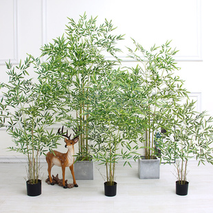 仿真植物盆栽假树大型塑料竹子假绿植客厅旅人蕉落地假花室内装饰