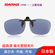 日本swans偏光镜夹片开车眼镜运动墨镜钓鱼太阳镜男女驾驶镜