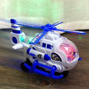 儿童电动万向声光玩具车2灯光，音乐飞机3-6岁宝宝小直升机男孩警车