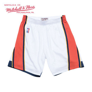 Mitchell&Ness09-10年NBA勇士队SW球迷复古球裤篮球运动休闲短裤