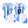 迈阿密国际梅西球衣足球服儿童，套装男女款定制足球服阿根廷10号队