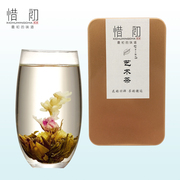 百花仙子工艺花茶球茉莉花茶组合造型茶玫瑰花茶观赏茶开花的茶叶