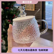 小熊杯子学生马克杯礼物水杯带盖大容量玻璃杯工作陶瓷杯口杯