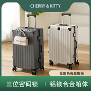 cherry&kitty2024行李箱学生，拉杆箱密码箱大容量，男女旅行箱静音箱