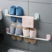 浴室拖鞋架壁挂式厕所鞋子收纳神器卫生间免打孔鞋架洗手间置物架