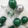 墨绿色气球加厚森林系主题圣诞节生日派对婚庆布置深绿色金属气球