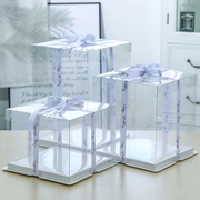 全透明蛋糕包装盒4寸6寸8寸10寸12加高四六八寸生日蛋糕打包盒子