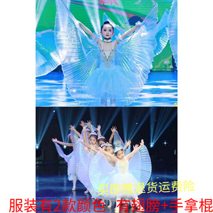 幼儿中国舞小风筝舞蹈，服翅膀道具儿童，表演服芭蕾裙演出服六一