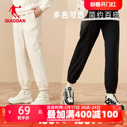 中国乔丹运动长裤女士2024冬季针织摇粒绒保暖篮球裤子