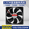 12v/24v静音12025 风扇12CM/厘米电脑机箱电源变频器工控散热