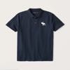 Abercrombie&Fitch男AF大鹿刺绣标2021简约短袖翻领T恤POLO衫