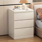 床头柜简约现代白色卧室大号储物收纳柜经济型简易床边柜置物架