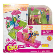 美泰Barbie芭比娃娃马儿舞步FHV66场景系列礼盒套装儿童玩具礼物