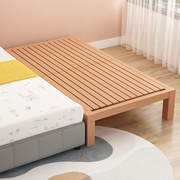全榉木儿童床拼接床婴儿小床男孩女孩床单人床边床可定制加宽大床