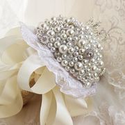 2023年高端新娘珍珠手捧花diy材料闺蜜结婚礼物珍珠手工成品