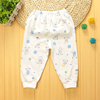 新生婴儿夏季纯棉裤子，男女宝宝薄款可开档长裤0-3-6-12个月0-1岁
