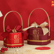 喜糖盒结婚订婚高级感手提礼盒2024婚礼糖果包装盒袋空纸盒子