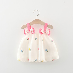 女童连衣裙夏装夏季两半周1一2岁女宝宝小童婴儿小裙子洋气公主裙