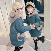 女童冬装棉袄2023韩版洋气儿童羽绒棉服女孩超厚棉衣冬天外套