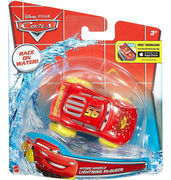 Mattel美泰汽车总动员玩具车玩水戏水回力赛车宝宝洗澡麦昆玩具车