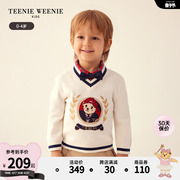 TeenieWeenie Kids小熊童装男宝宝23年款秋季宽松时尚套头毛衣