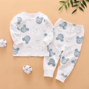 婴儿内衣套装纯棉儿童0-3个月1岁宝宝秋衣秋裤新生儿衣服春秋幼儿