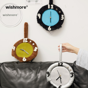 wishmore钟表挂钟客厅2024卧室，创意时钟挂墙家居墙面装饰简约
