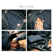 bellplan男士布配头层牛皮西装，旅行包手提西服，包可折叠出差商务包
