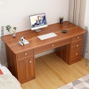 电脑桌台式家用桌子卧室学习桌，简易书桌书架组合学生办公桌书桌
