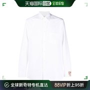 香港直邮潮奢goldengoose男士，白色红色棉质牛津衬衫gmp00246